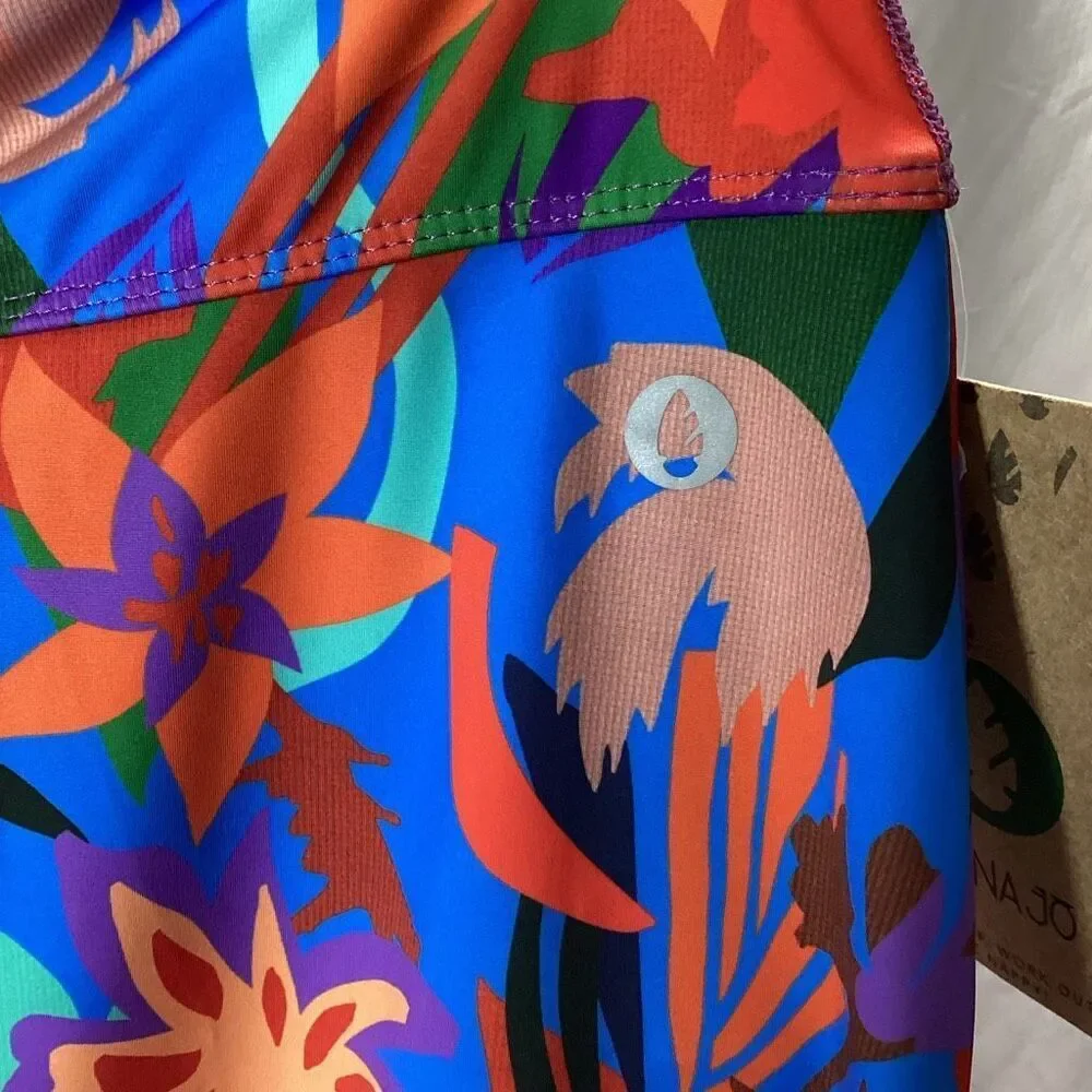 NWT Dona Jo Tennis Pickleball Athletic Skort Skirt women’s 3 (XL) Tropical Flora